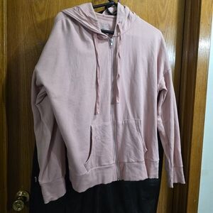 Time and Tru Light Pink Full-Zip Hoodie